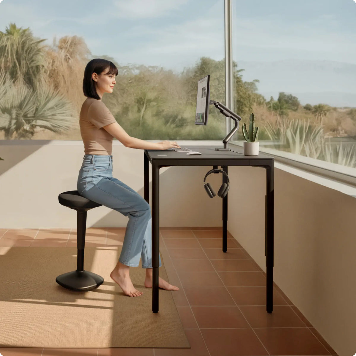 Tabouret ergonomique dynamique